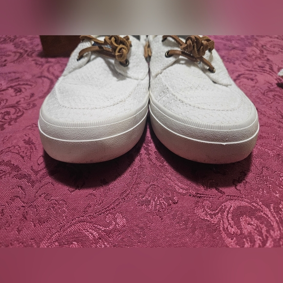 NWOT SPERRY SIZE 7 TOP SIDERS SEARSUCKER - Picture 9 of 10